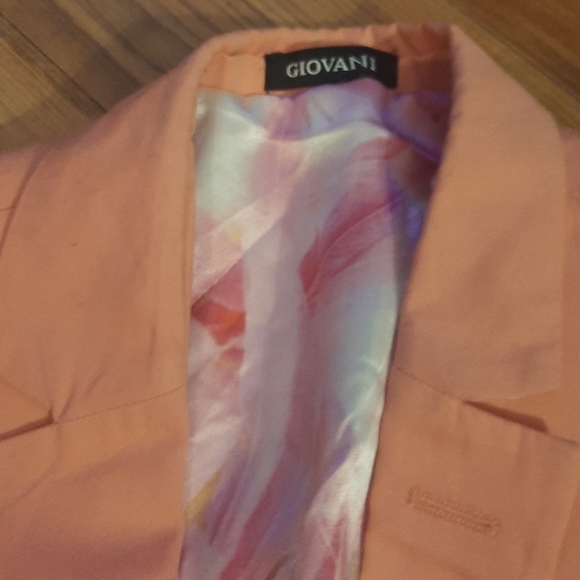GIOVONI WOMANS BLAZER SALMON PINK - Picture 2 of 2